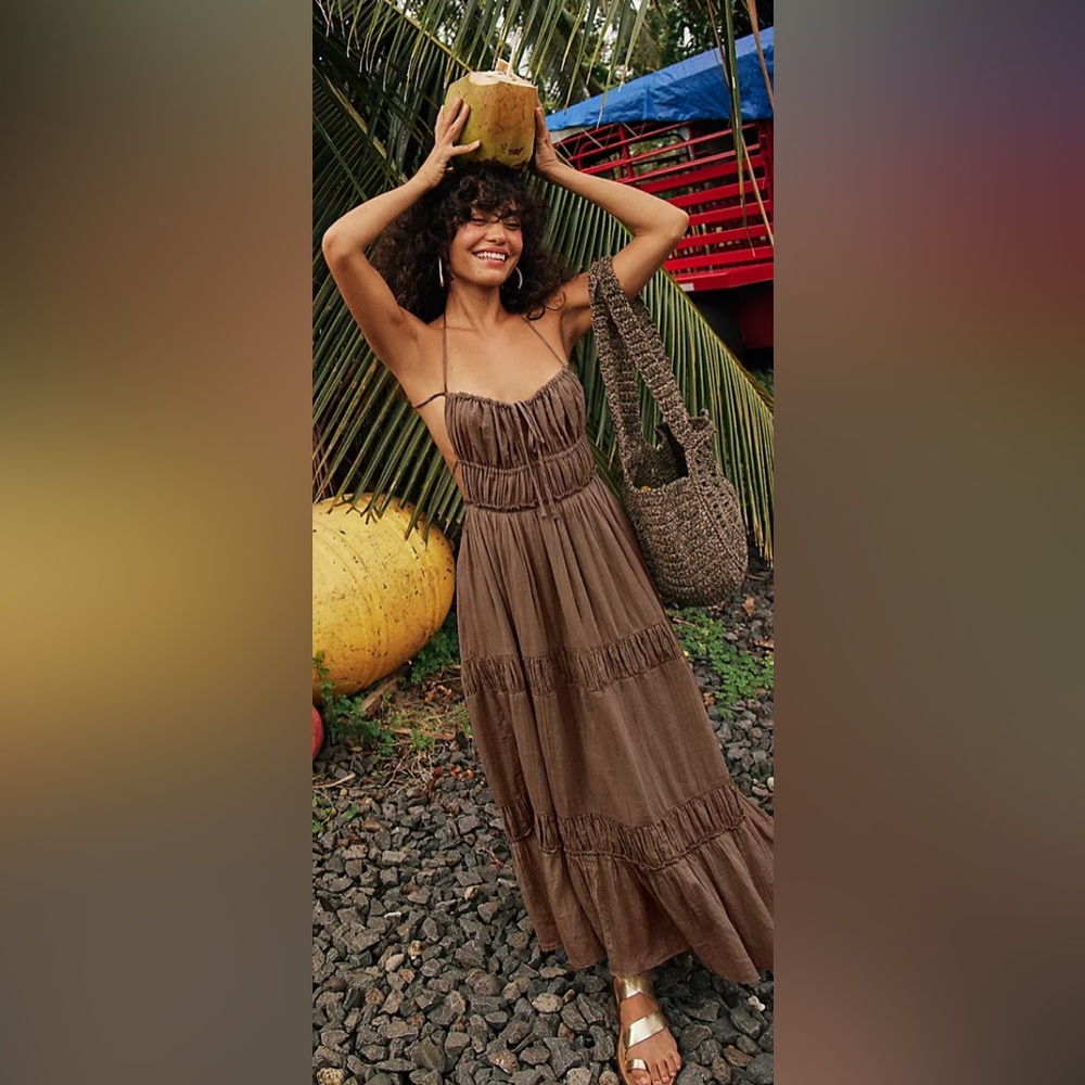 Free People Taking Sides Maxi Dress